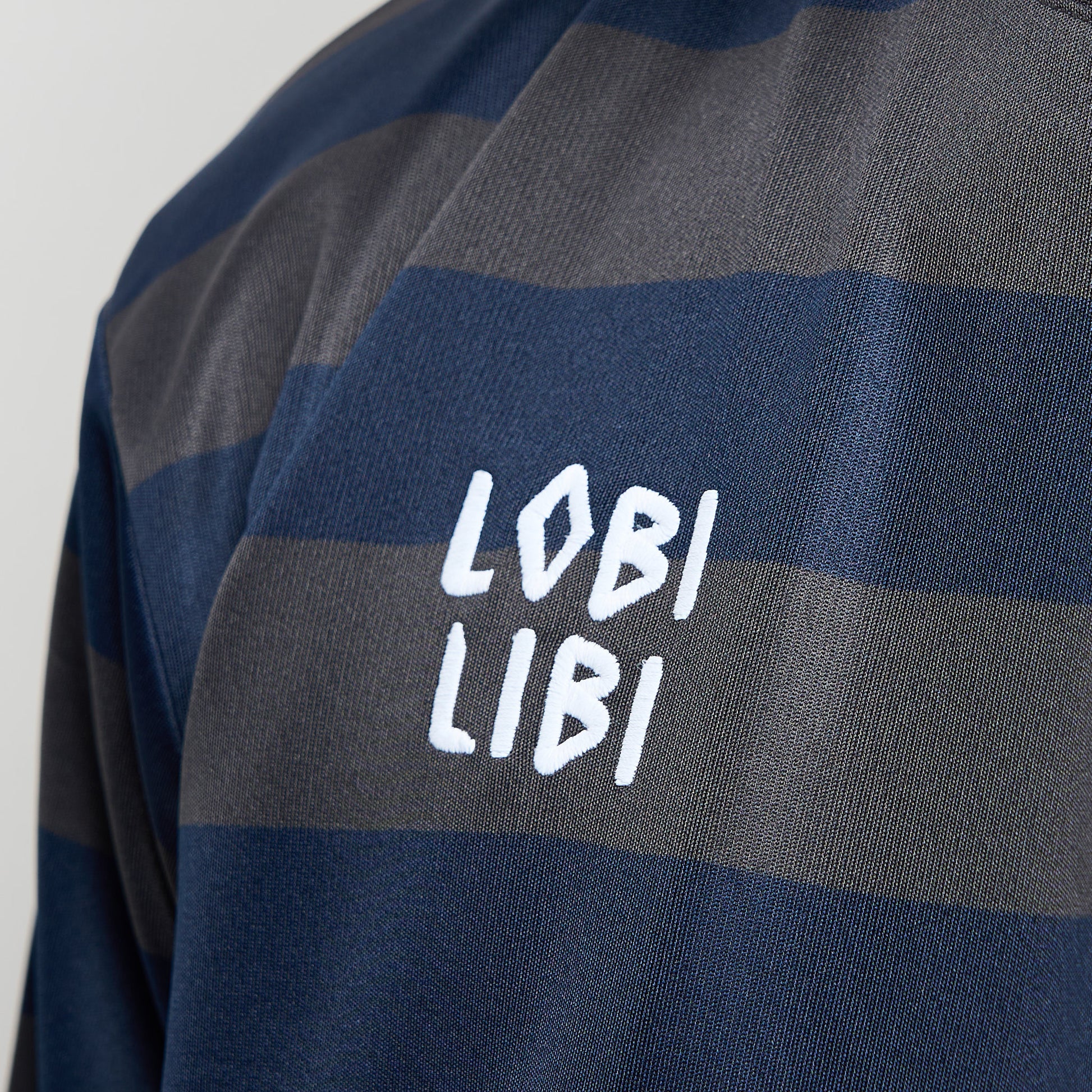 Patta - Striped Longsleeve Football Jersey (Forged Iron)