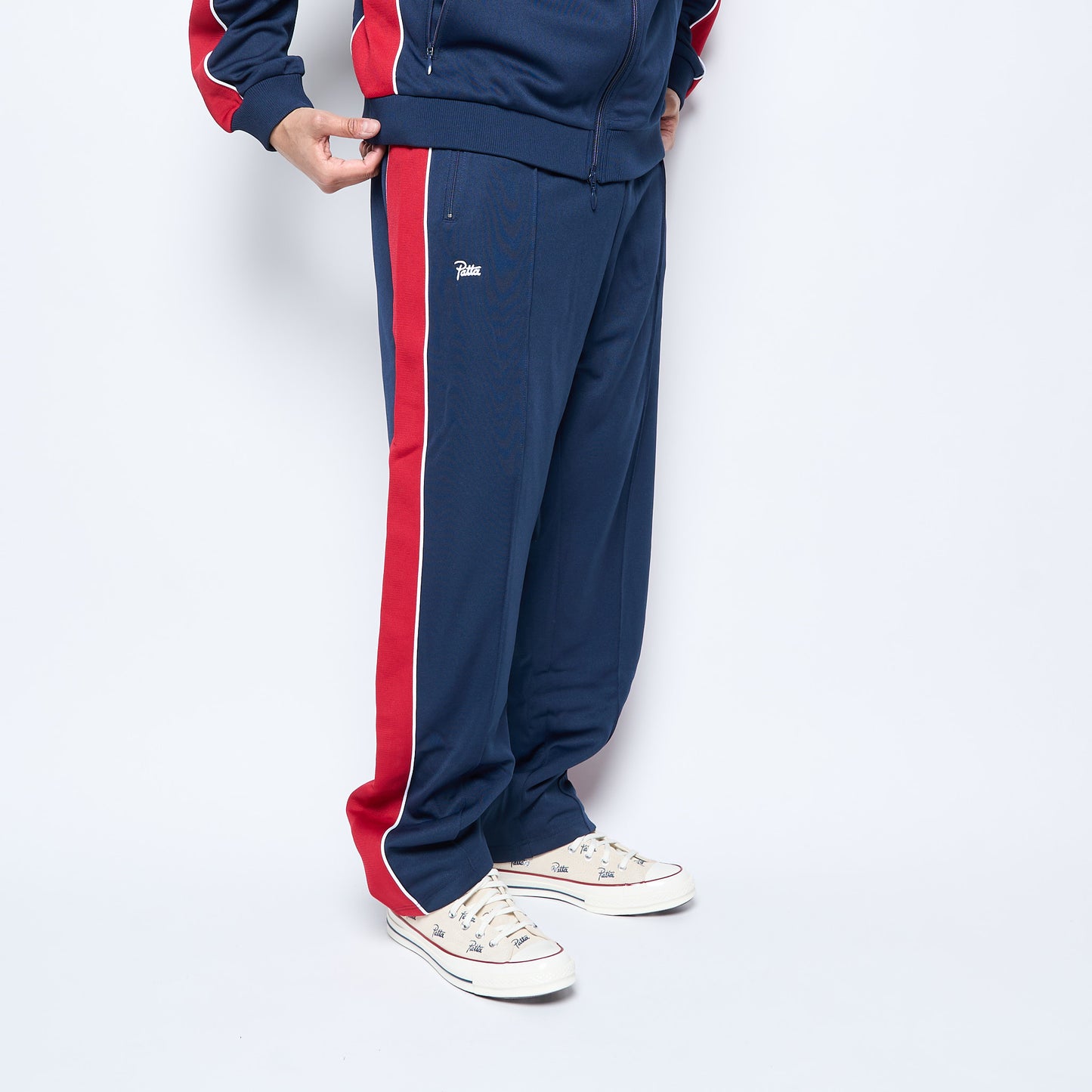 Patta - Tricot Straight Track Pants (Black Iris)