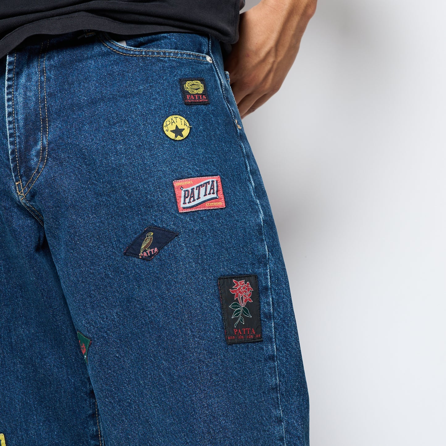 Patta - Whole Lotta Labels Denim Pants (Light Blue Denim)
