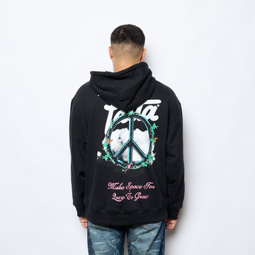 Patta - Xerox Peace Boxy Hooded Sweater (Black)