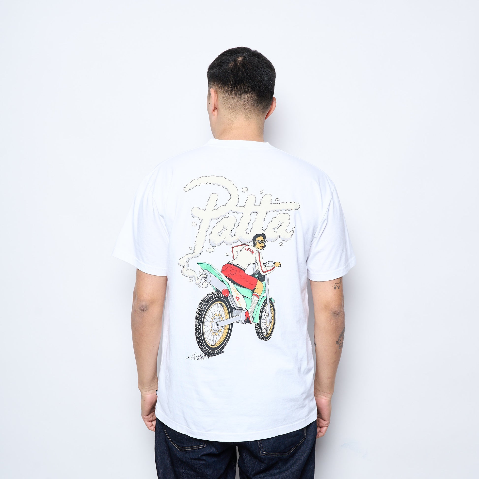 Patta  Biker T-Shirt (White)