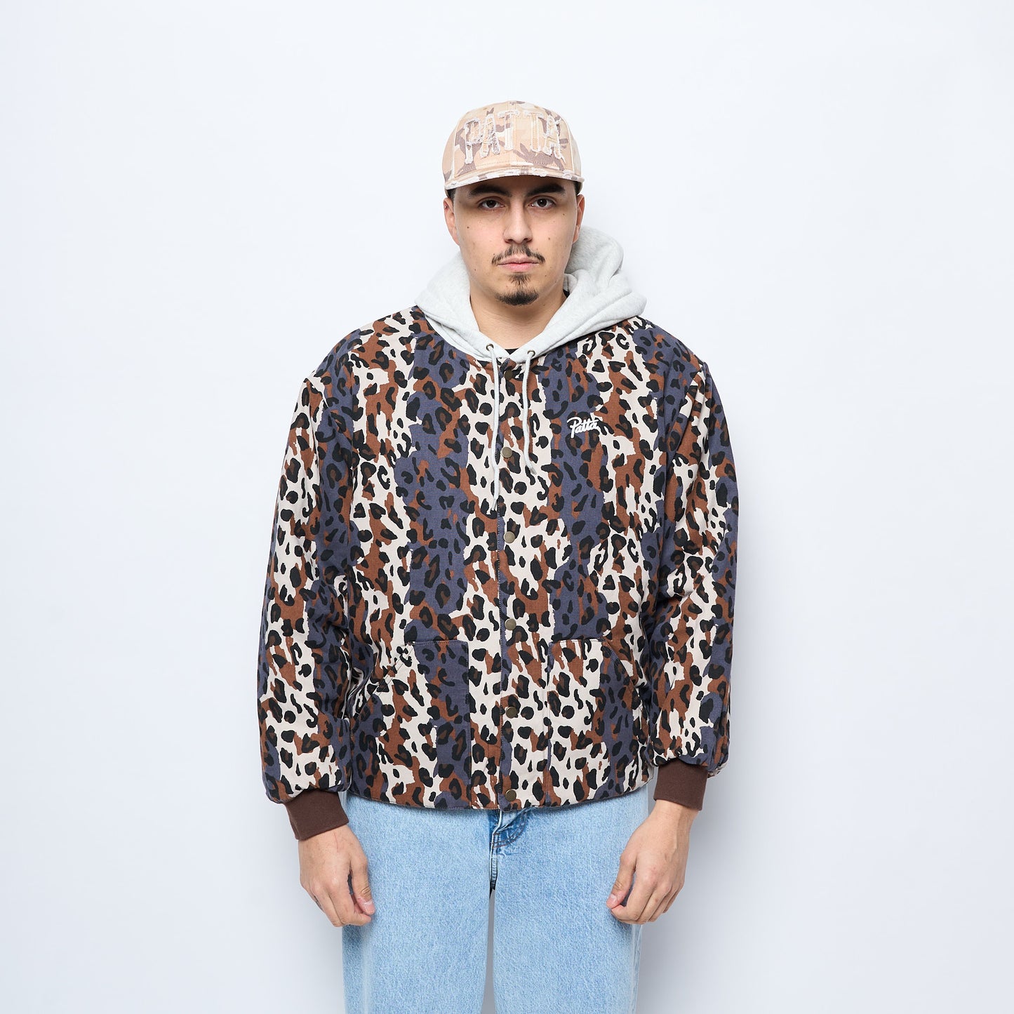 Patta City Leopard Reversible Bomber Jacket (Multi)