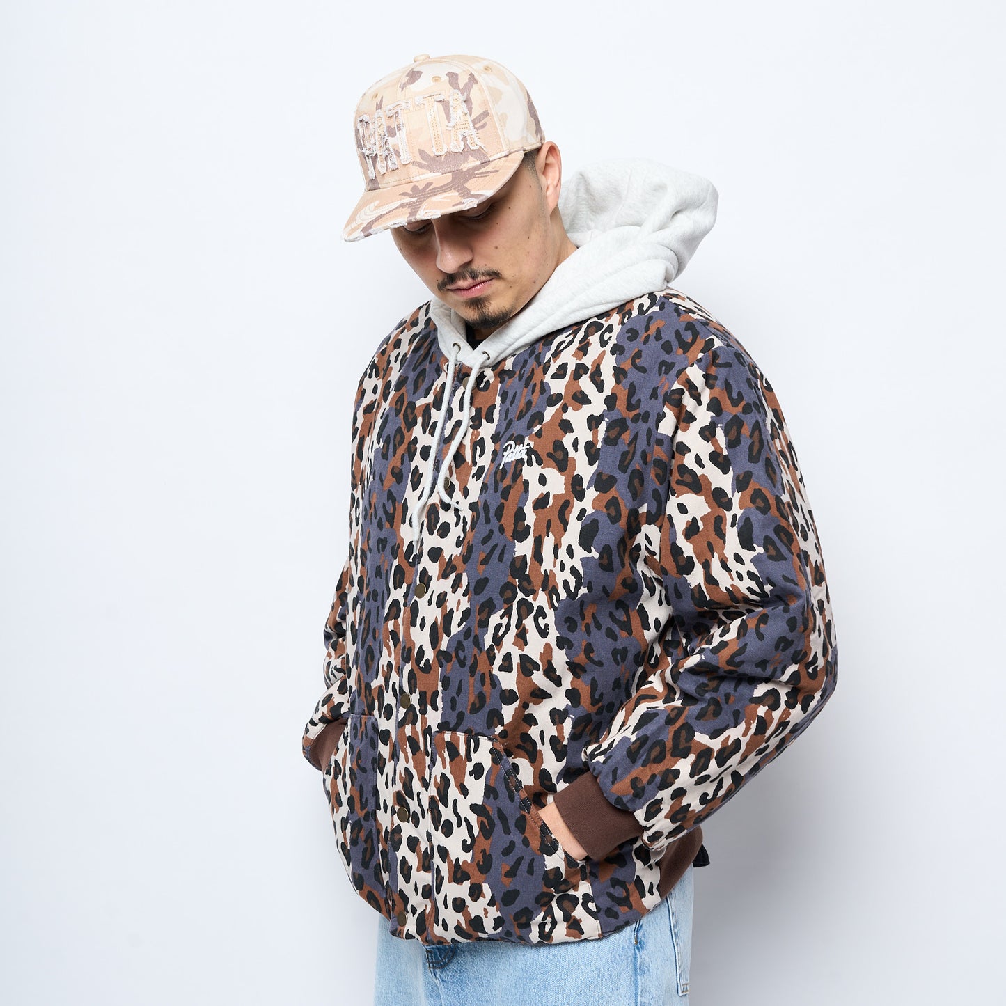 Patta City Leopard Reversible Bomber Jacket (Multi)
