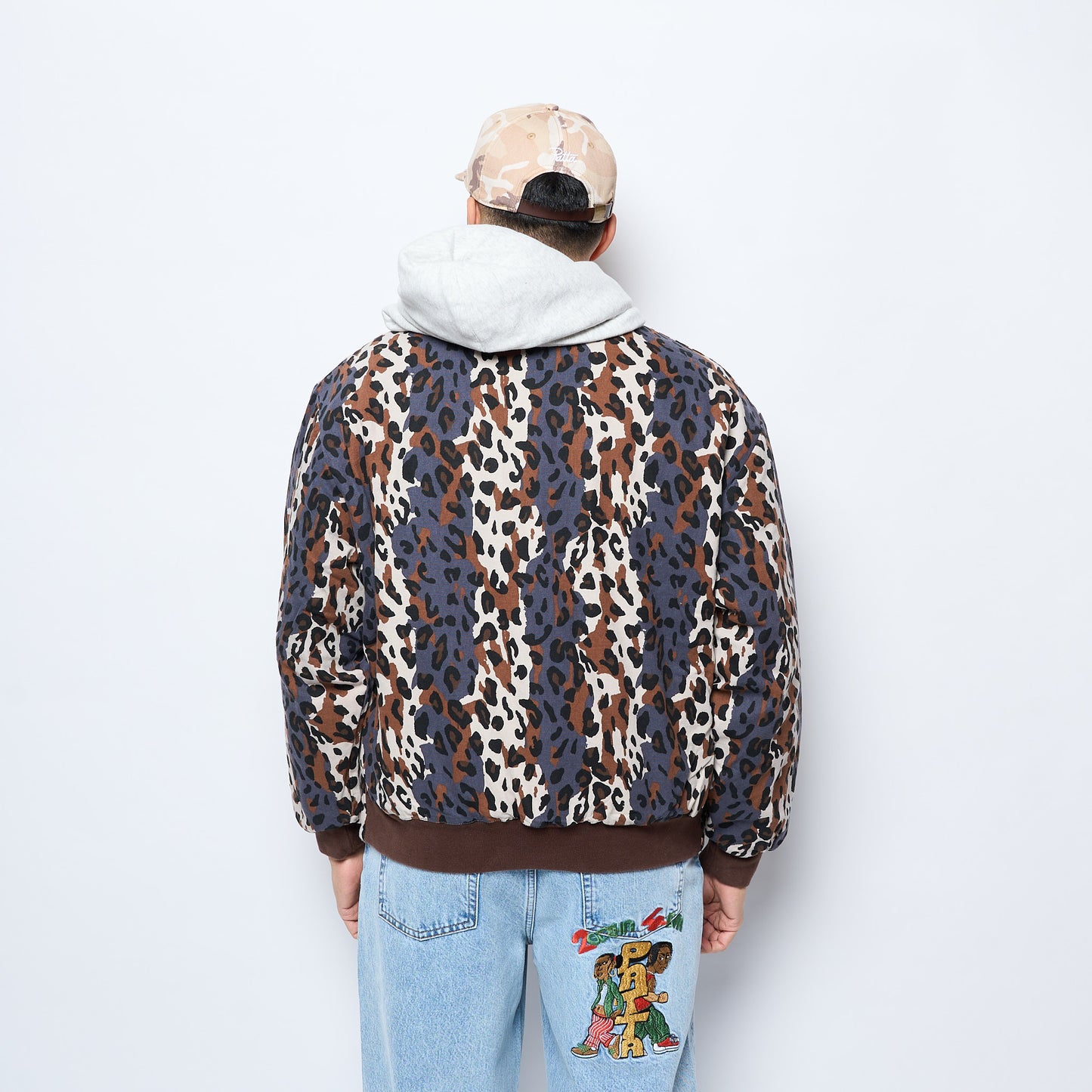 Patta City Leopard Reversible Bomber Jacket (Multi)