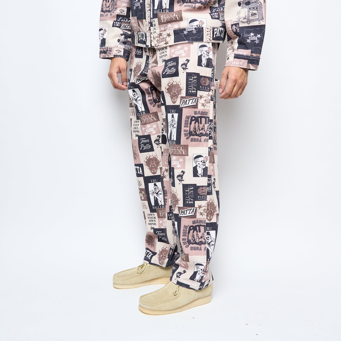 Patta Collage Canvas Pants (Multi)