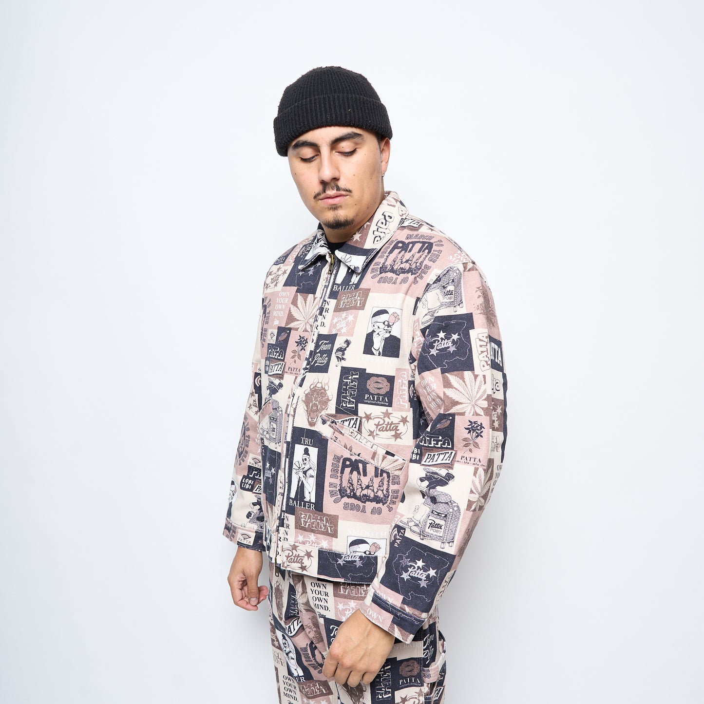 Patta Collage Insulated Canvas Jacket (Multi)