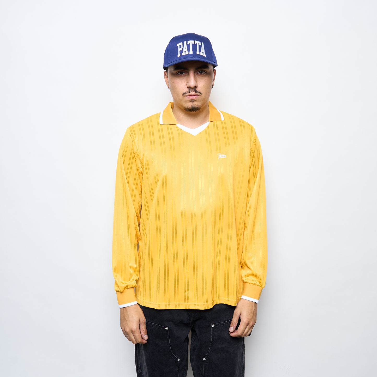 Patta Jacquard Striped Long Sleeve Jersey (Golden Rod)