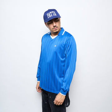 Patta Jacquard Striped Long Sleeve Jersey (Monaco Blue)