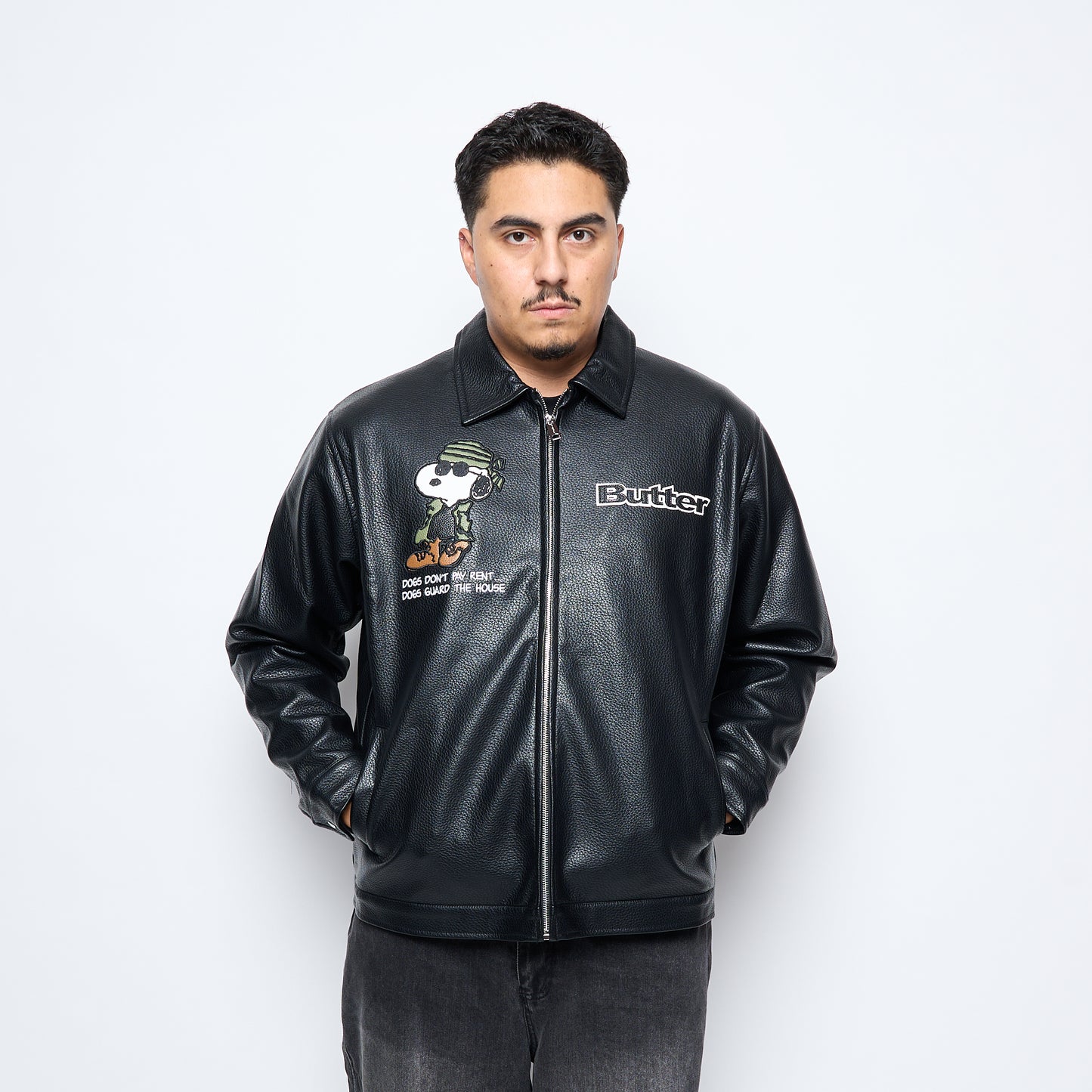 Peanuts x Butter Goods - Guard Dog Jacket (Black)