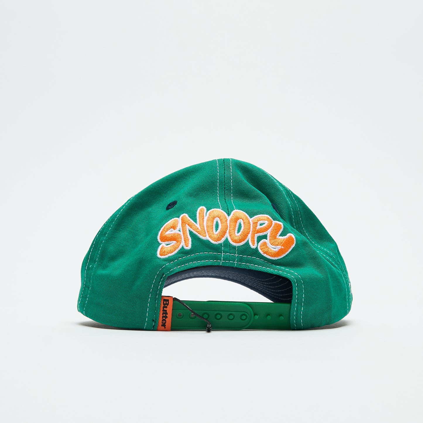 Peanuts x Butter Goods - Music Snapback Cap (Washed Kelly Green/Navy)