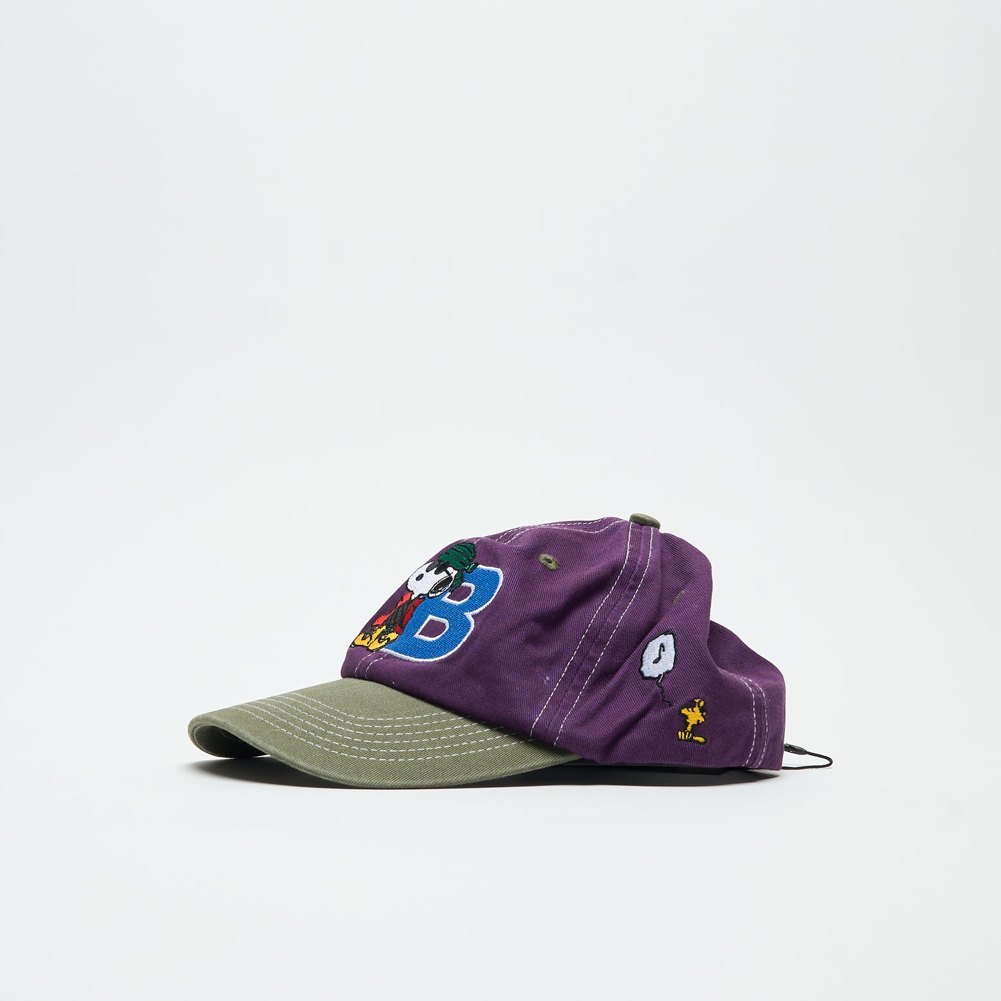 Peanuts x Butter Goods - Music Snapback Cap (Washed Purple/Fern)