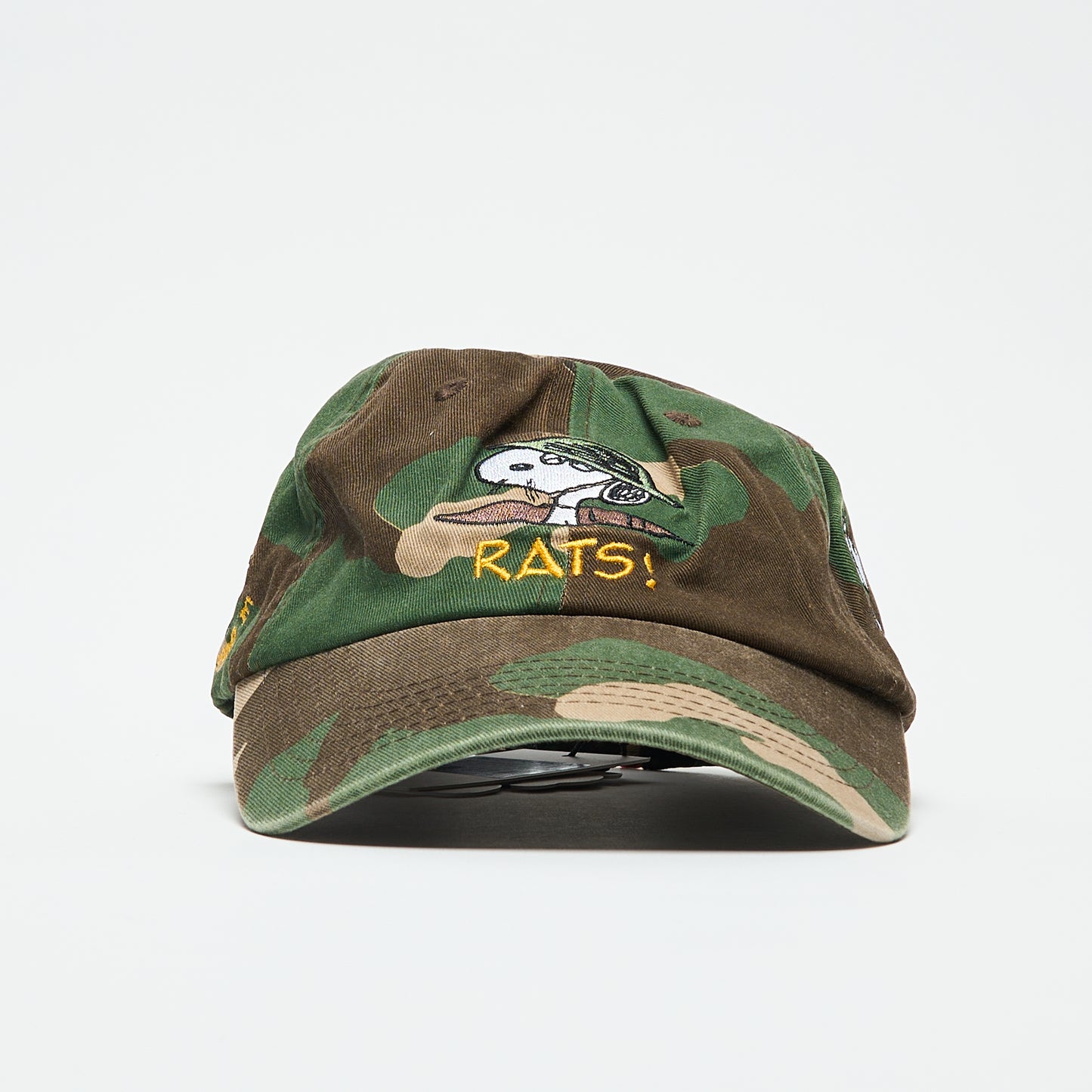 Peanuts x Butter Goods - Rats 6 Panel Cap (Washed Camo)