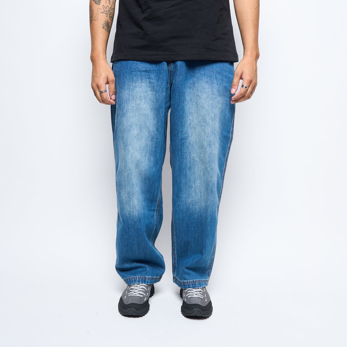 Peanuts x Butter Goods - Spike Denim Jeans (Distressed Indigo)