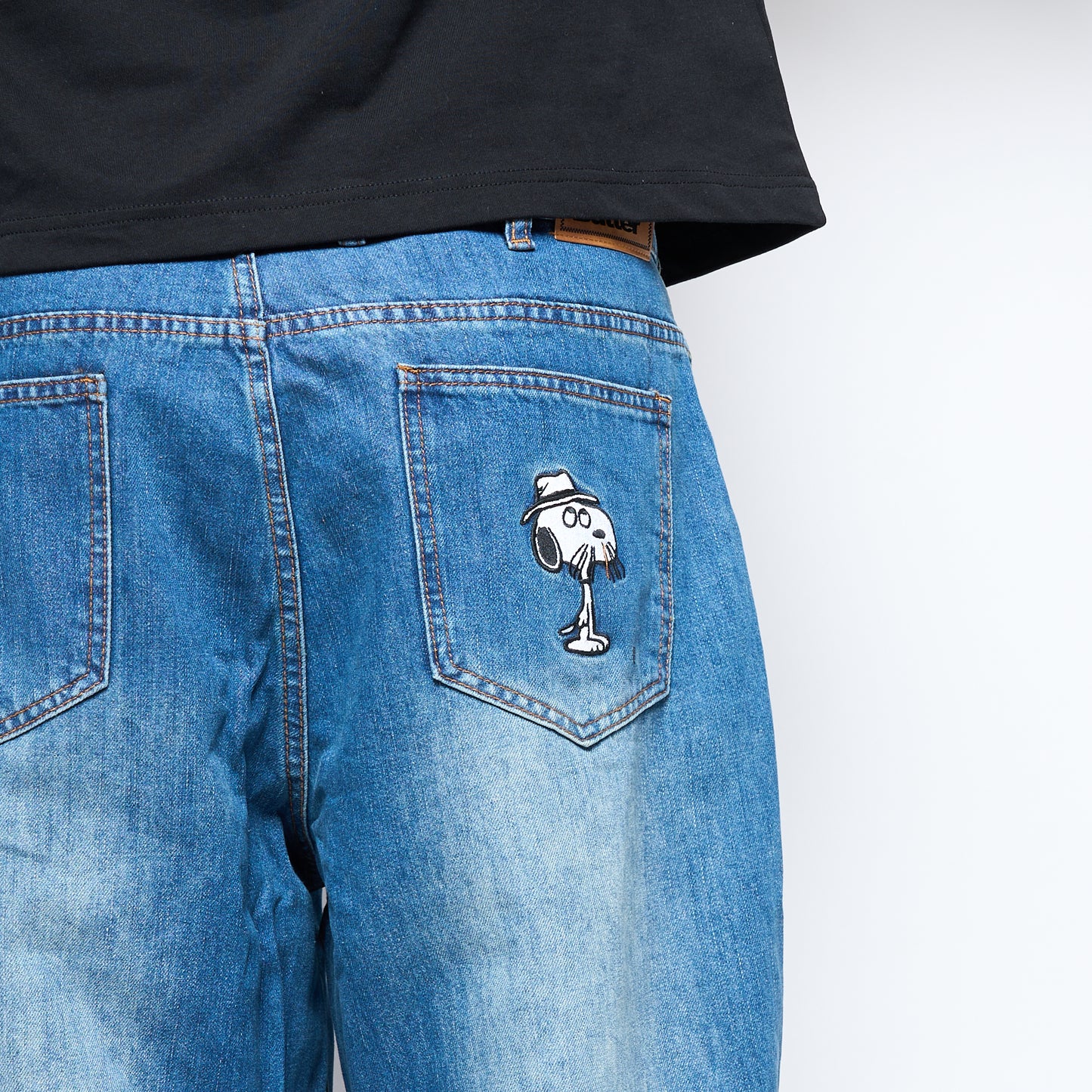 Peanuts x Butter Goods - Spike Denim Jeans (Distressed Indigo)