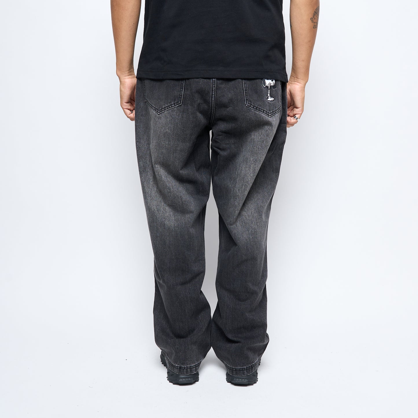 Peanuts x Butter Goods - Spike Denim Jeans (Faded Black)