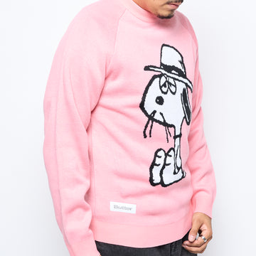 Peanuts x Butter Goods - Spike Knit Sweater (Light Pink)