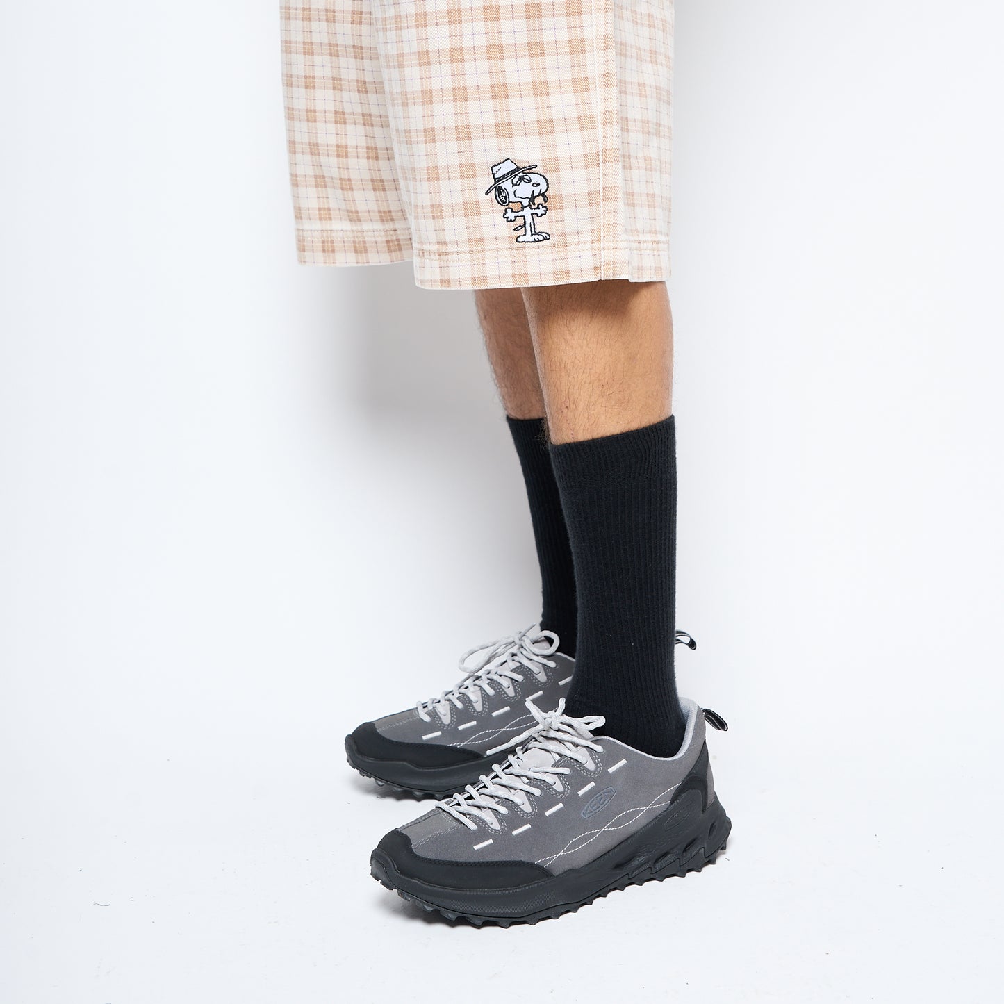 Peanuts x Butter Goods - Spike Work Shorts (Sandstone Plaid)