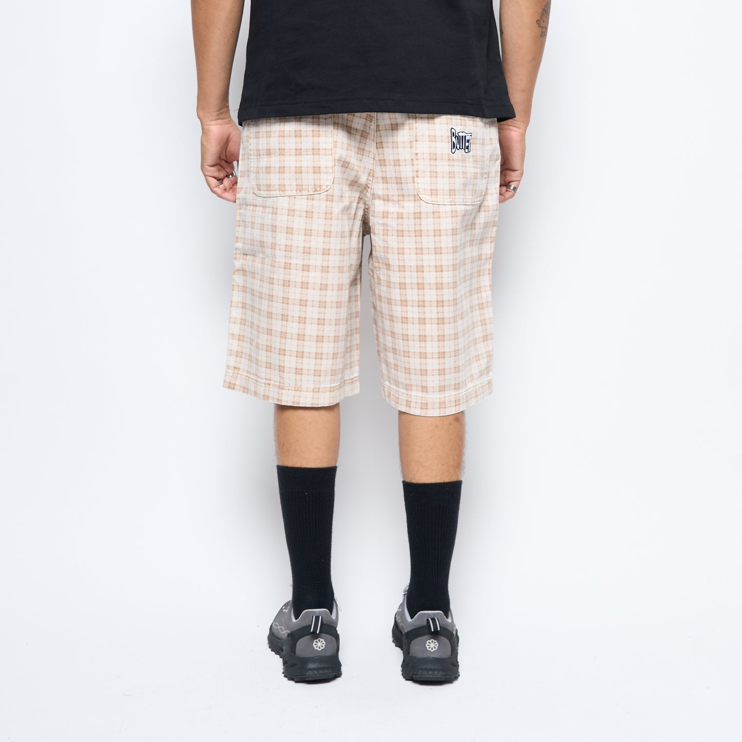 Peanuts x Butter Goods - Spike Work Shorts (Sandstone Plaid)