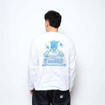 Pointer Brand - Kogancult's TR-808 T-Shirt Long Sleeve (White)