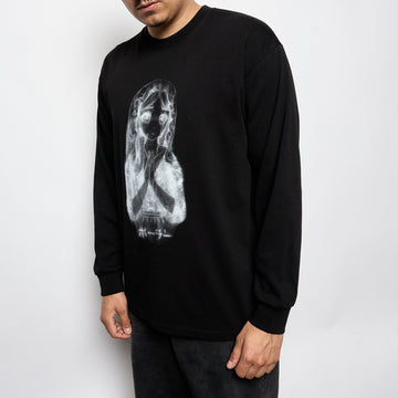 Polar Skate Co - LS Tee Saint Kawaii (Black)