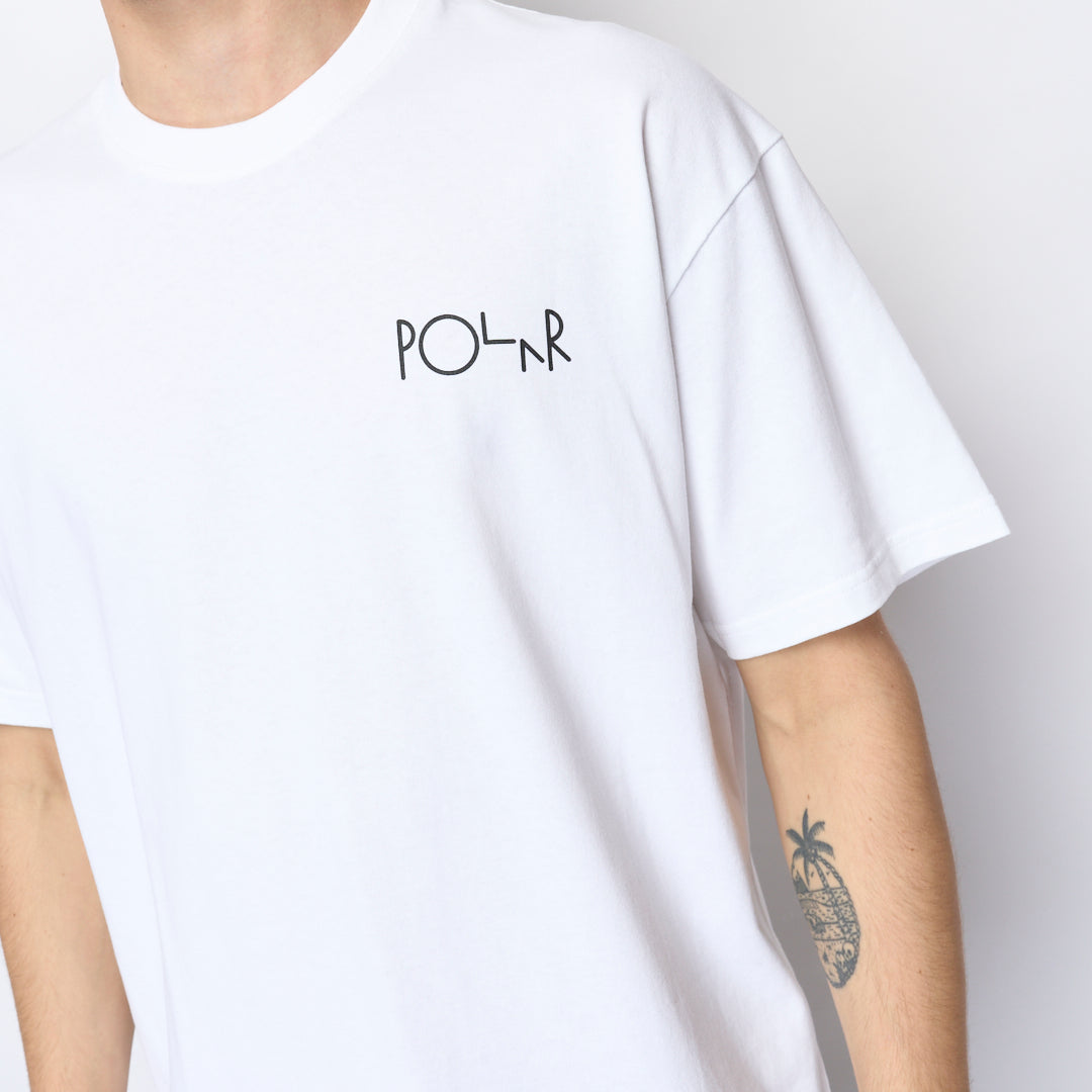 Polar Skate Co - Tee Fill Logo (White)