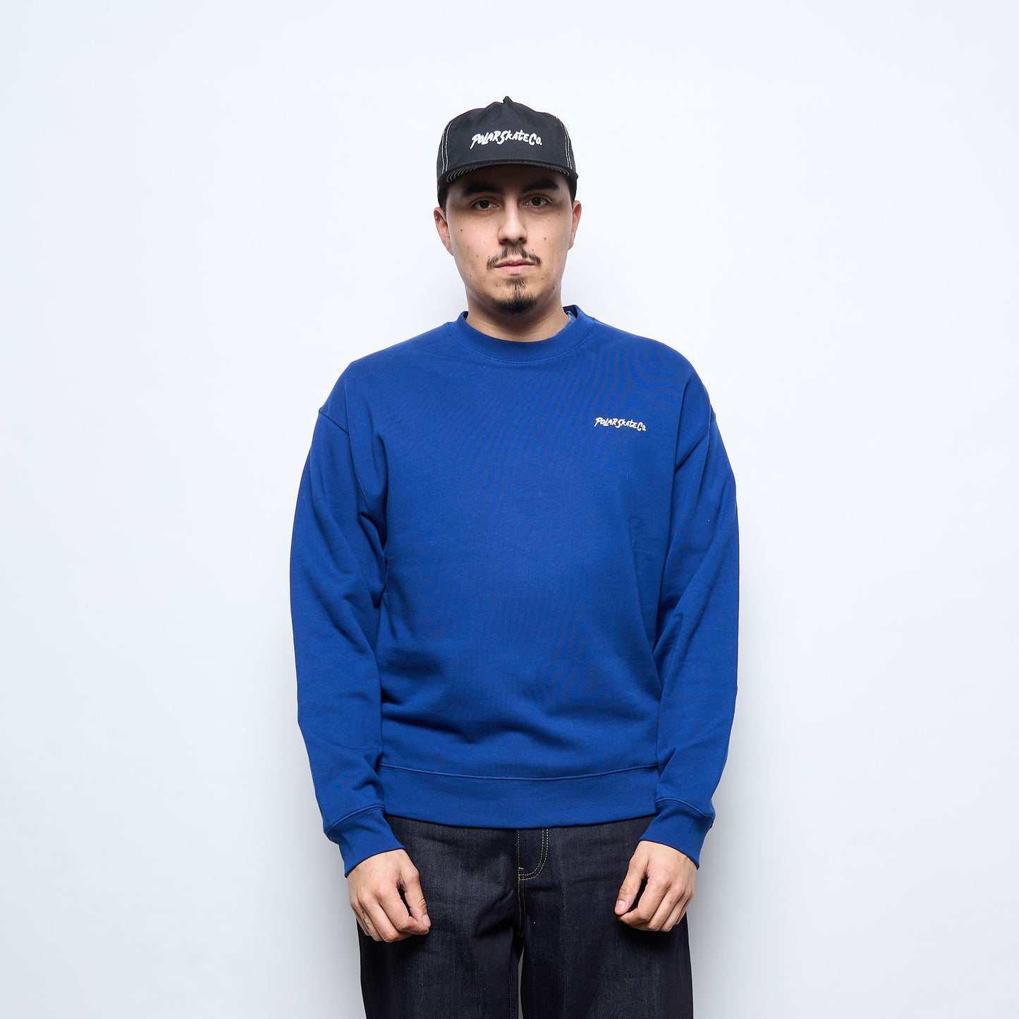 Polar Skate Co - Dave Crewneck (Deep Royal Blue)