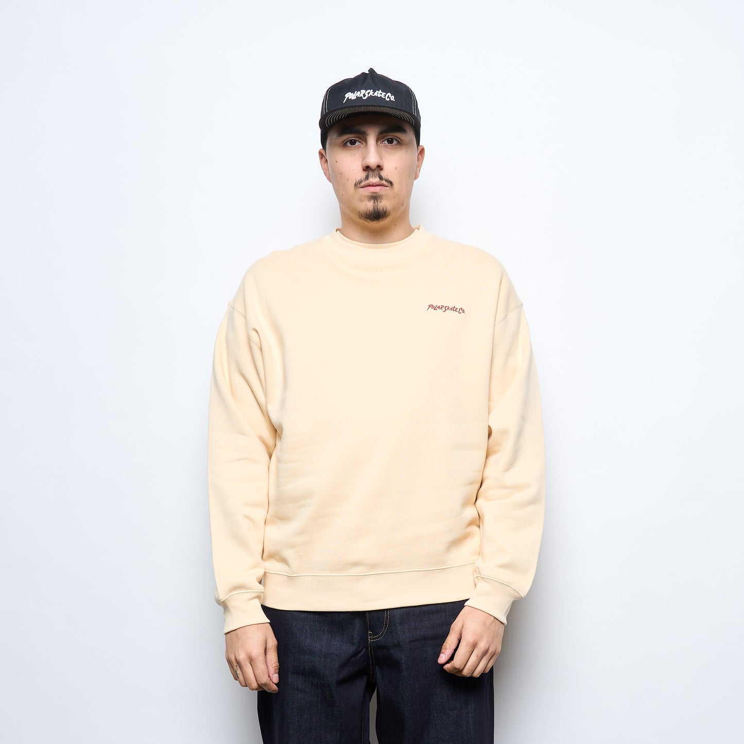 Polar Skate Co - Dave Crewneck (Oatmeal)