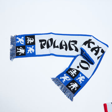 Polar Skate Co - Football Scarf Checkers (Blue)