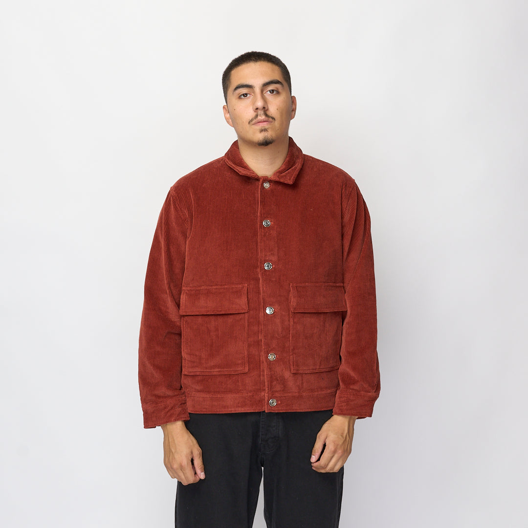 Pop Trading Company - Full Button Jacket (Fired Brick)