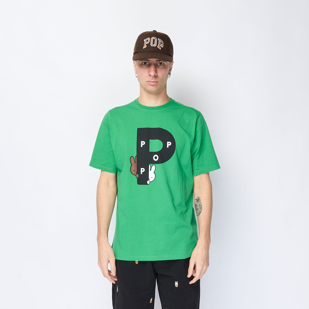 Pop Trading Company - Miffy Big P T-shirt (Green)