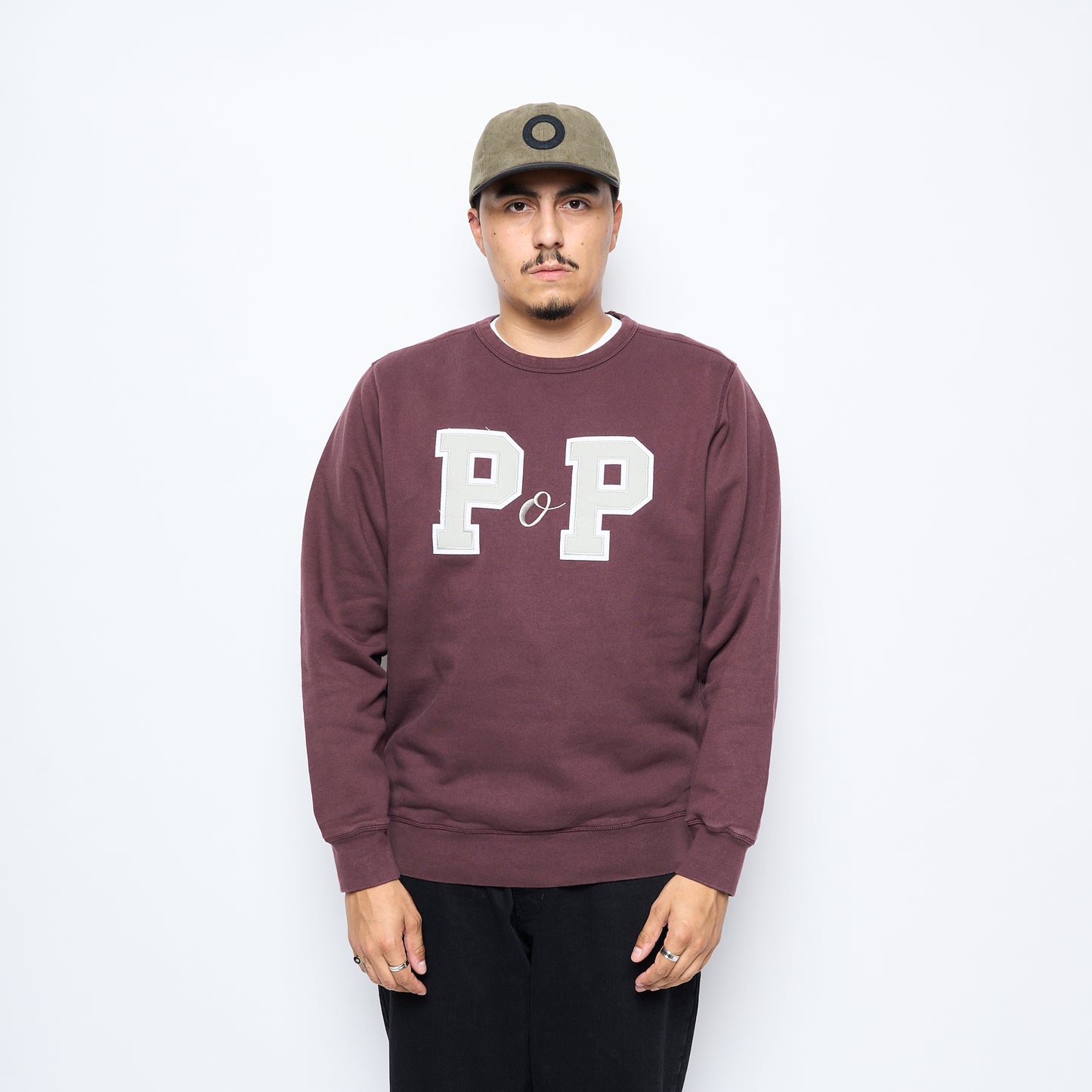 Pop Trading Company - College P Crewneck Sweat (Fudge)