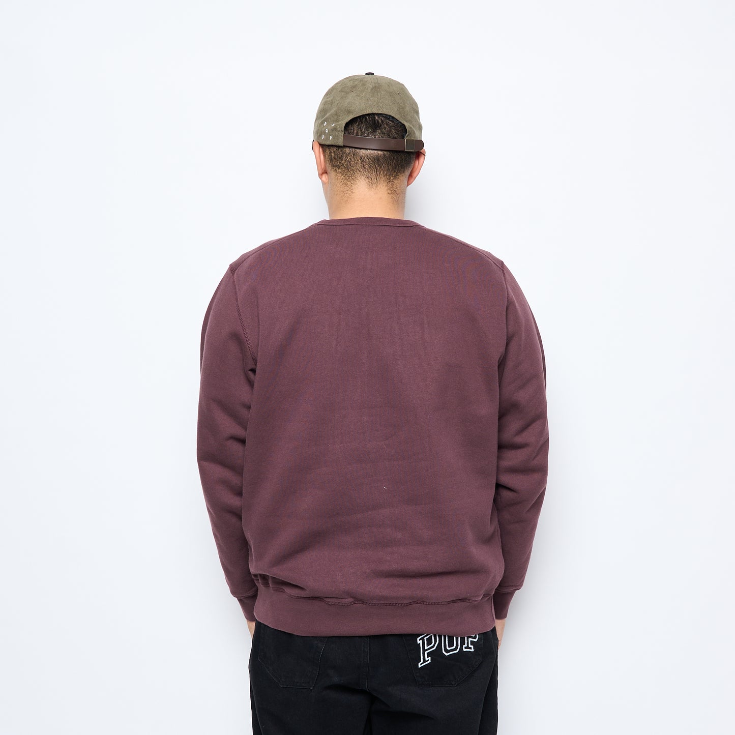 Pop Trading Company - College P Crewneck Sweat (Fudge)
