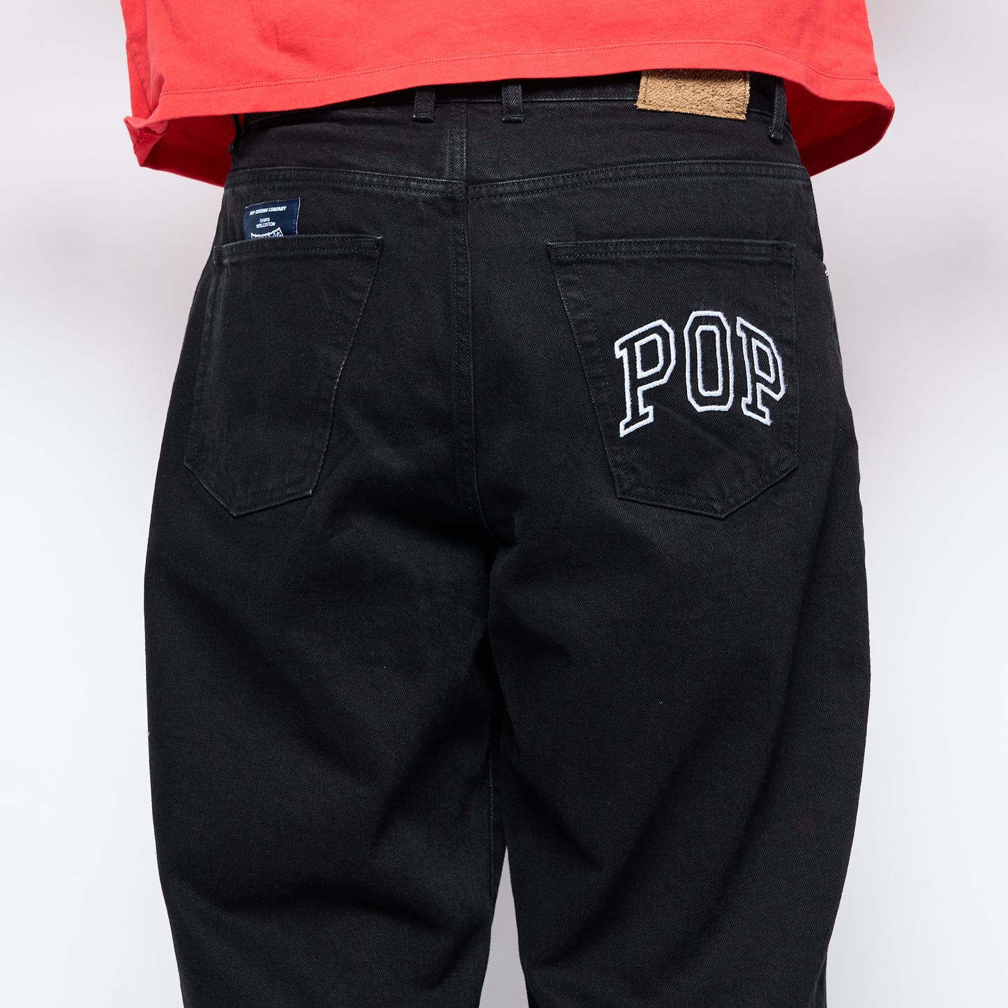 Pop Trading Company - DRS Denim Arch Pants (Rinsed Black)