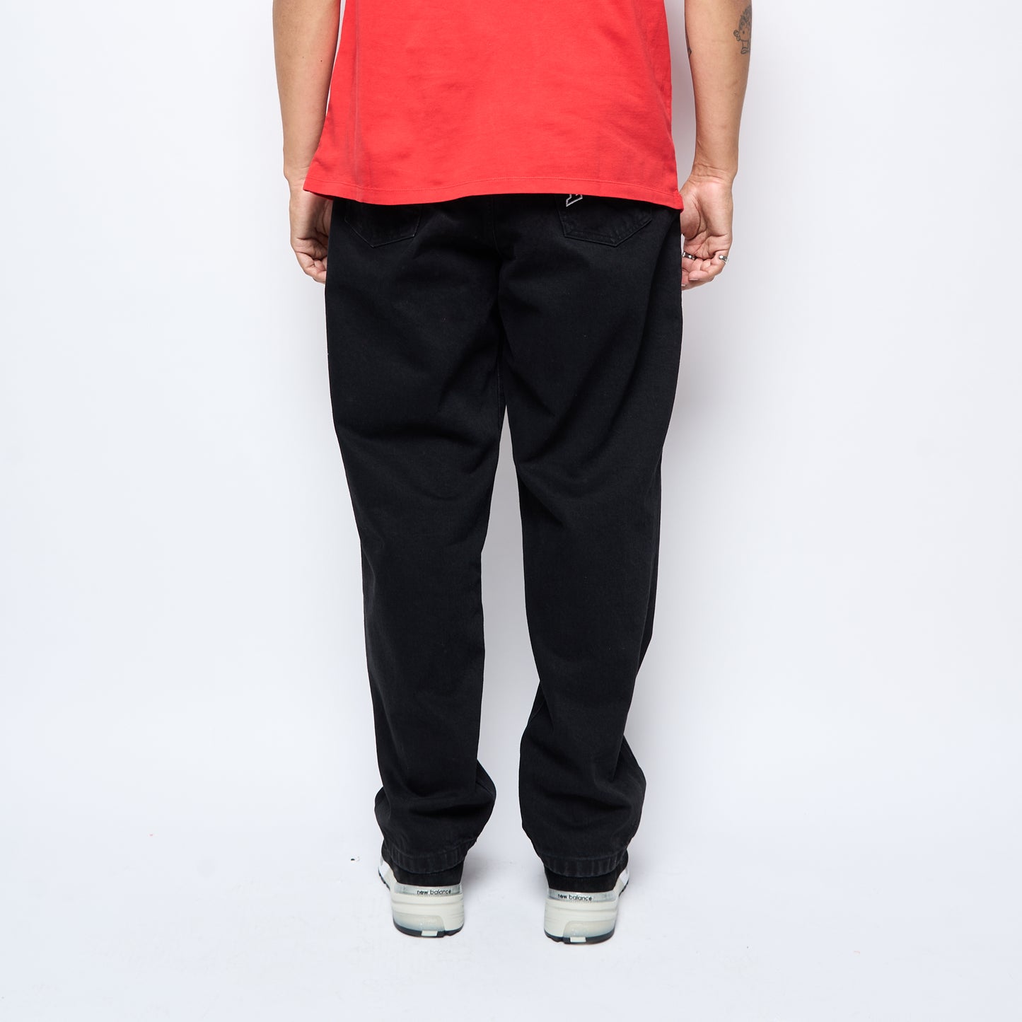 Pop Trading Company - DRS Denim Arch Pants (Rinsed Black)