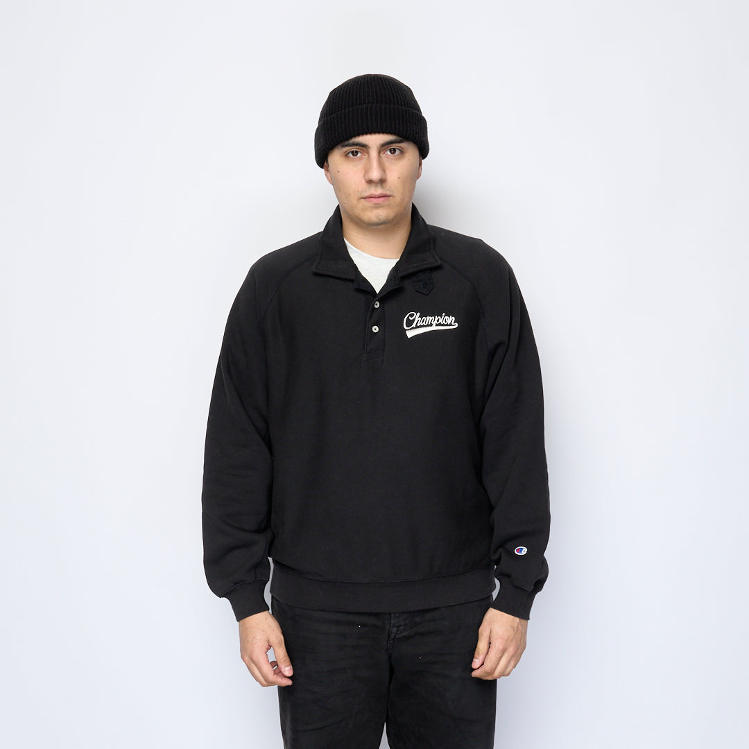 Process x Milk - Champion Reverse Weave Sweatshirt Polo (Black)