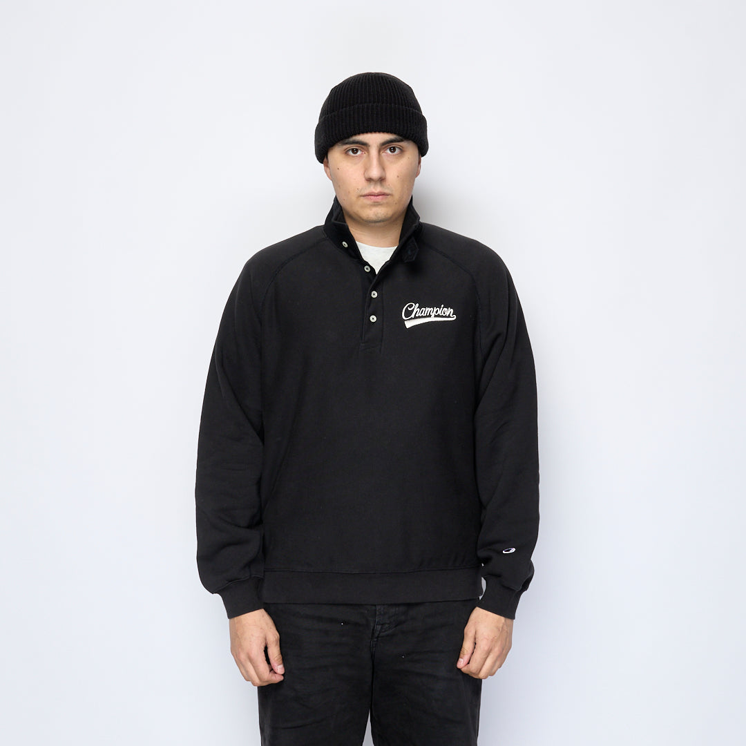 Process x Milk - Champion Reverse Weave Sweatshirt Polo (Black)