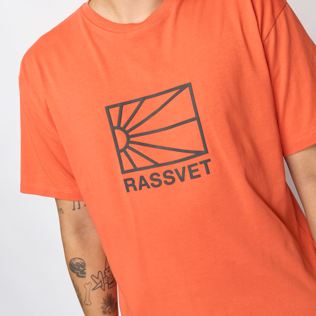 Rassvet - Men Big Logo Tee Shirt Knit (Orange)