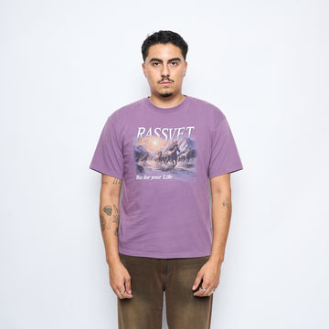 Rassvet - Horses Tee-Shirt Knit (Purple)