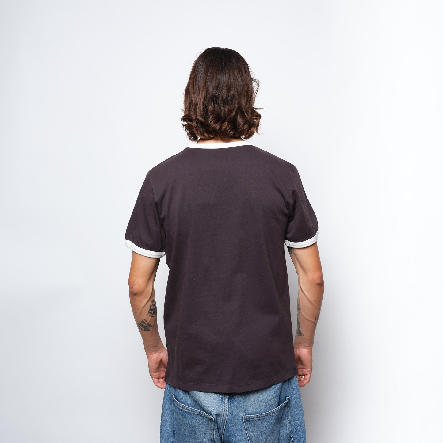 Rassvet Skateboards - CDMX Ringer Tee Shirt Knit (Brown)