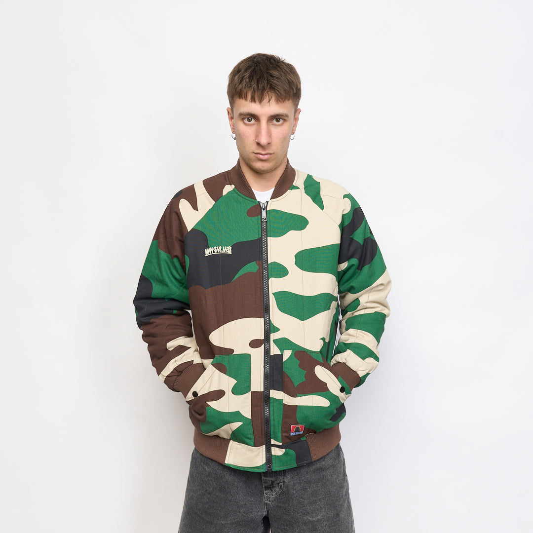 Real Bad Man - Anti Quilted Bomber (Camo)