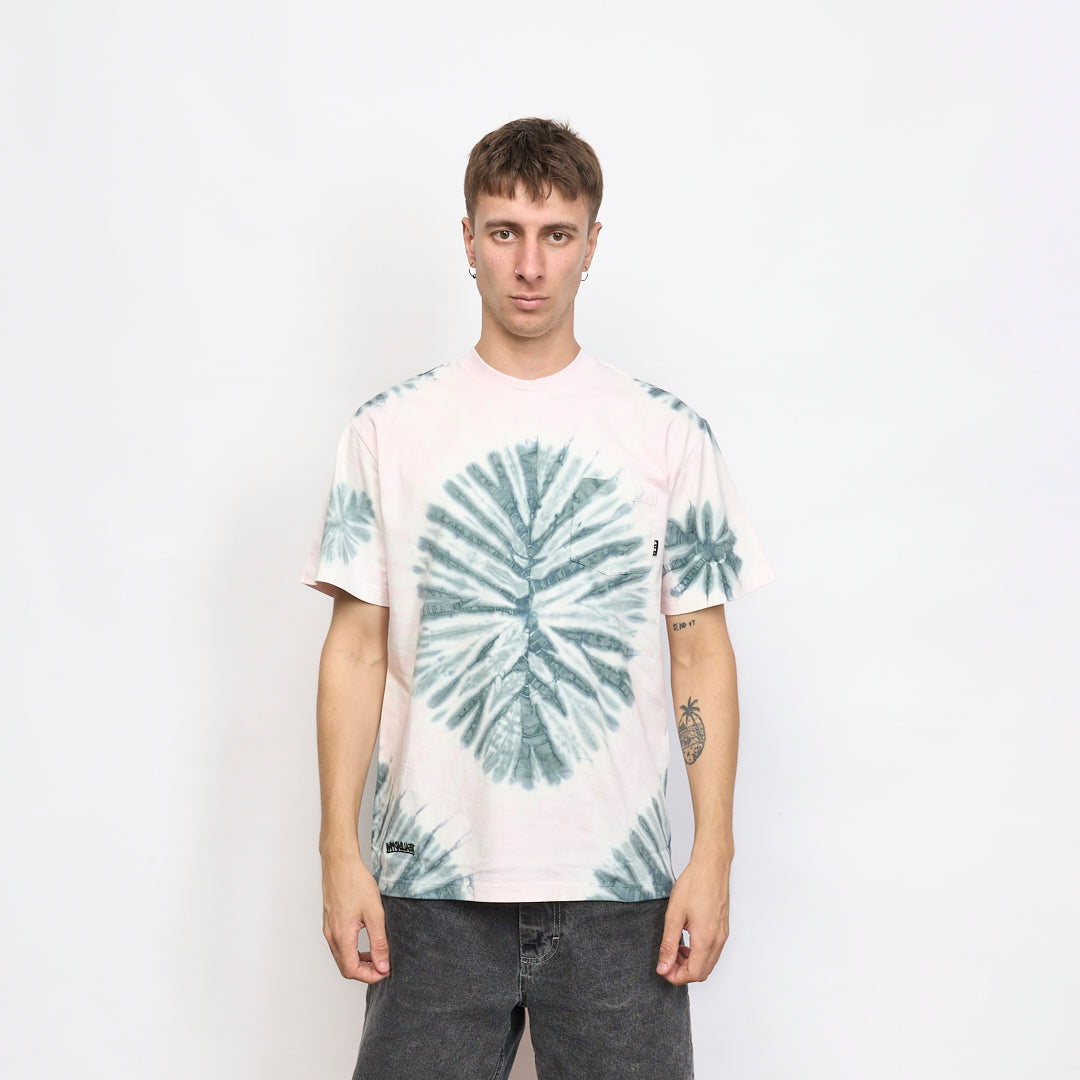 Real Bad Man - Bassline Pocket Tee (Pink Tie Dye)