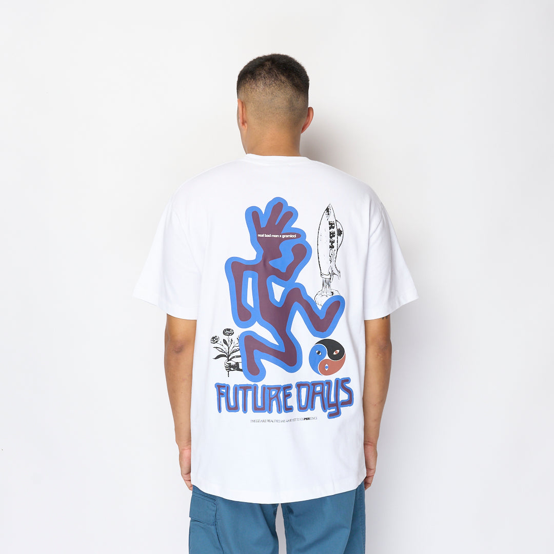 Real Bad Man - Gramicci x RBM Future Days SS Tee (White)