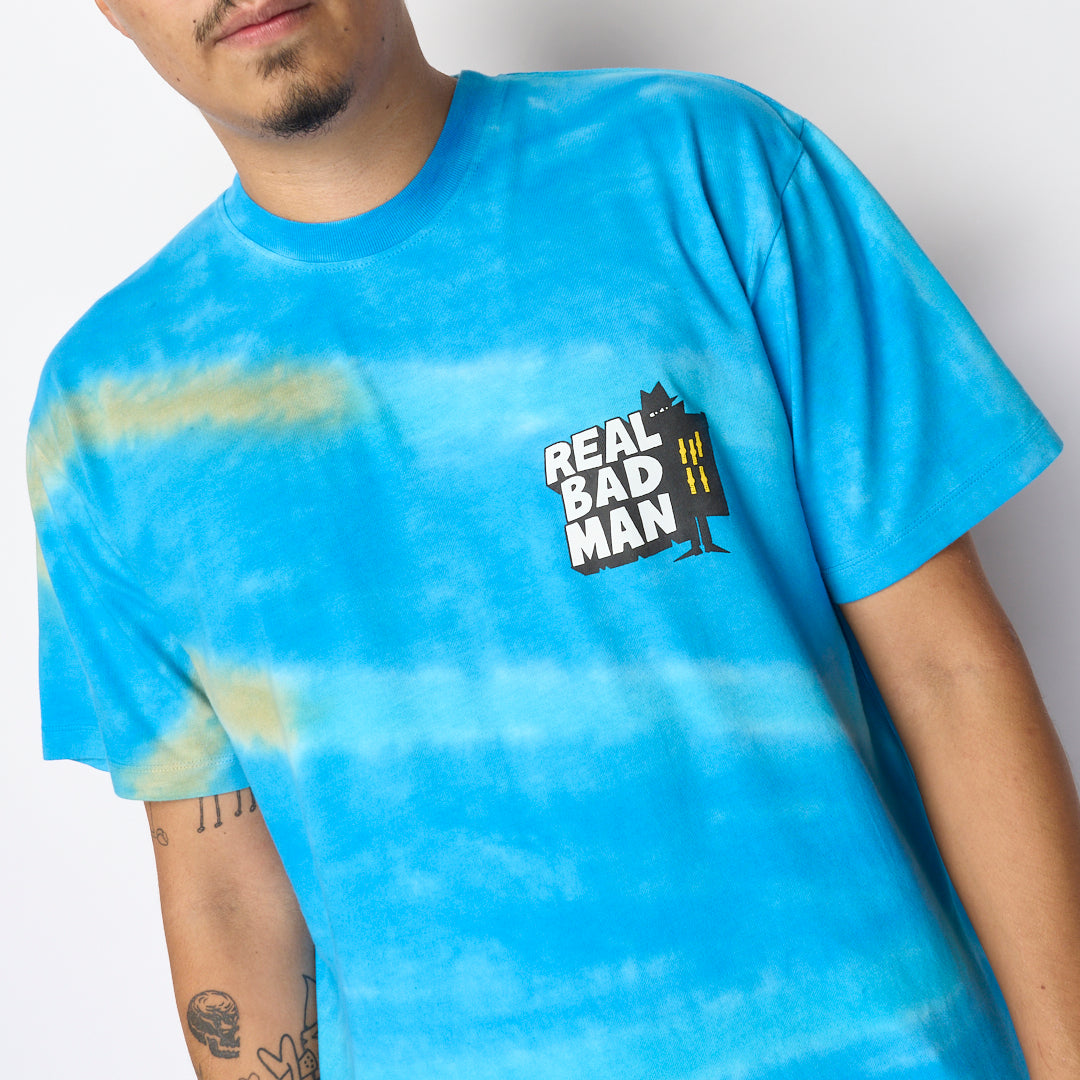 Real Bad Man - Gramicci x RBM Future Days SS Tee (Blue Tie Dye)