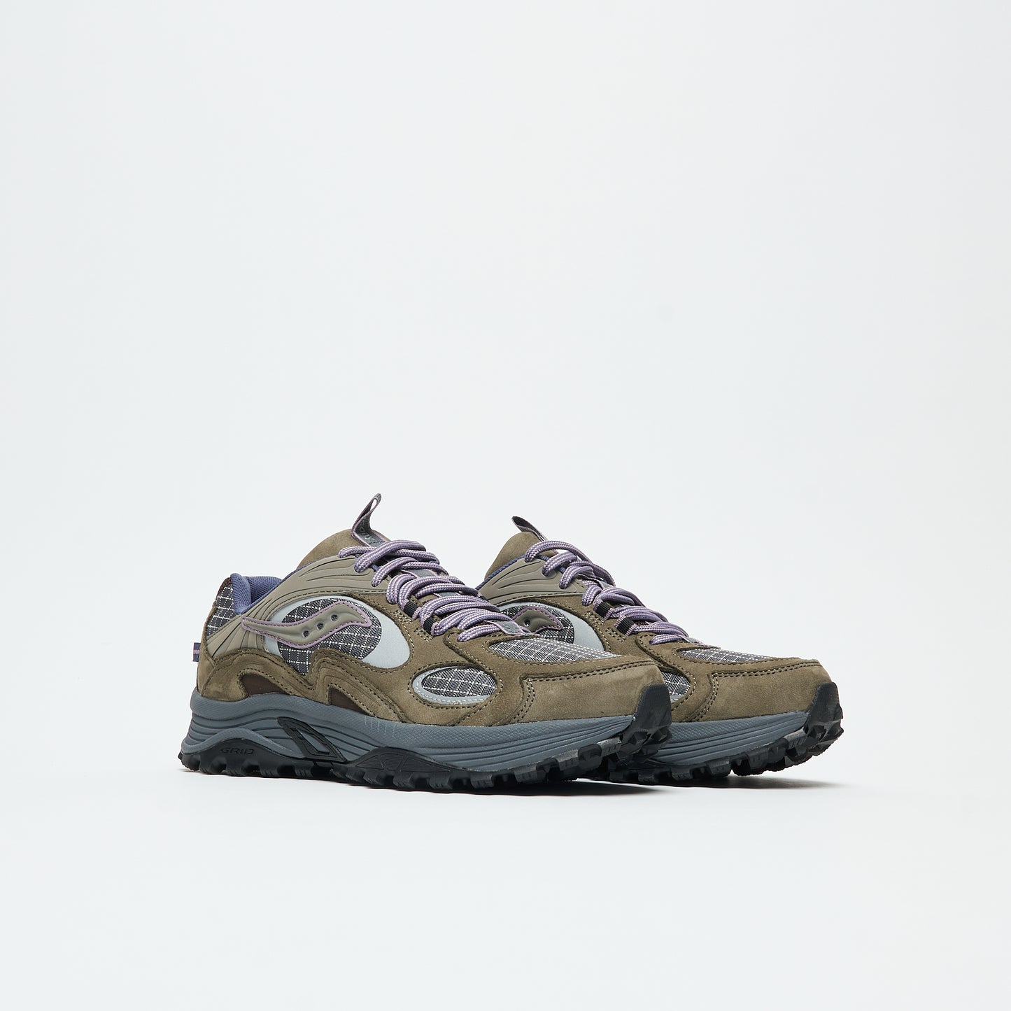 Saucony - Grid Aura X (Dark Grey/Mud)