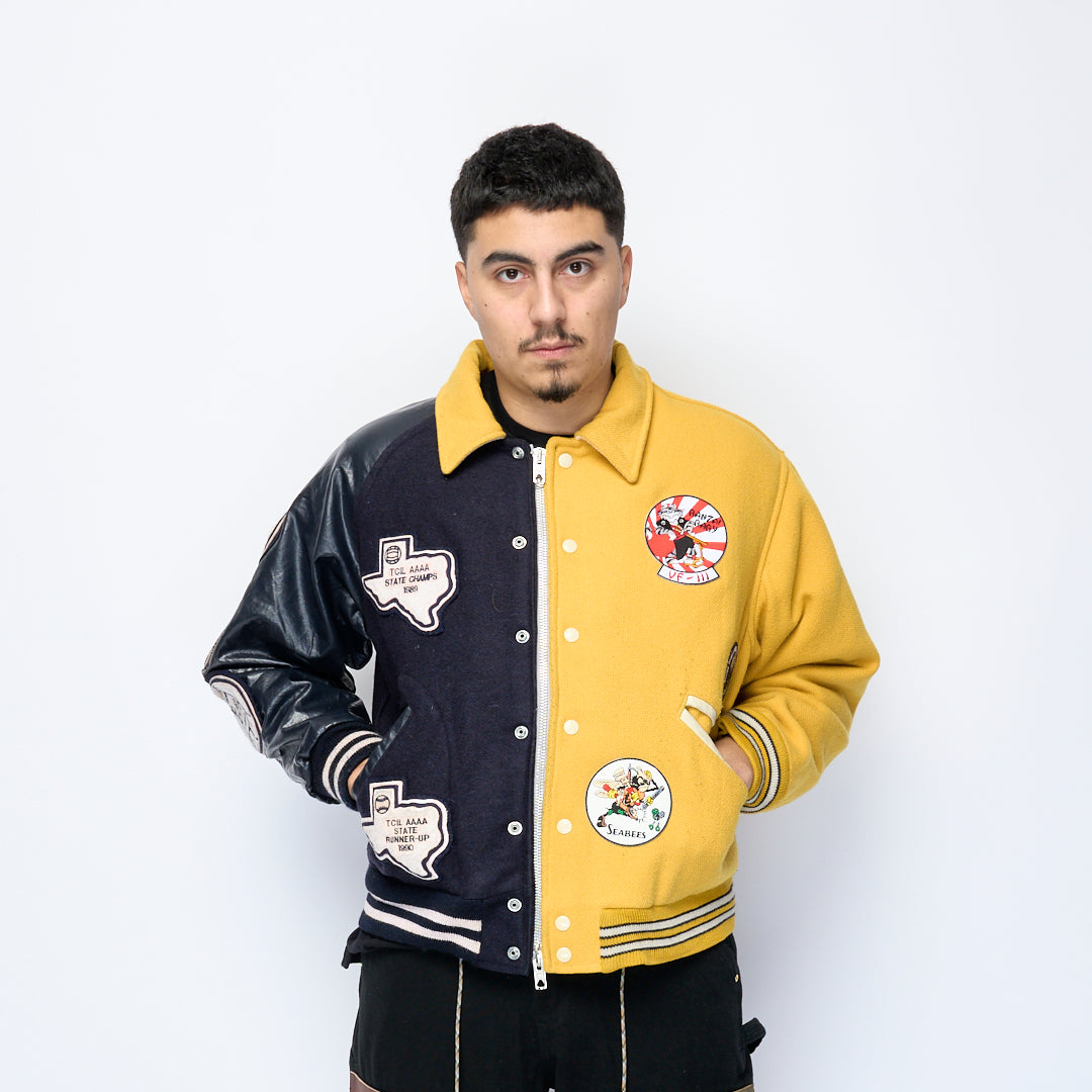 SL Supply - Patch Varsity Zip (Blue/Yellow)