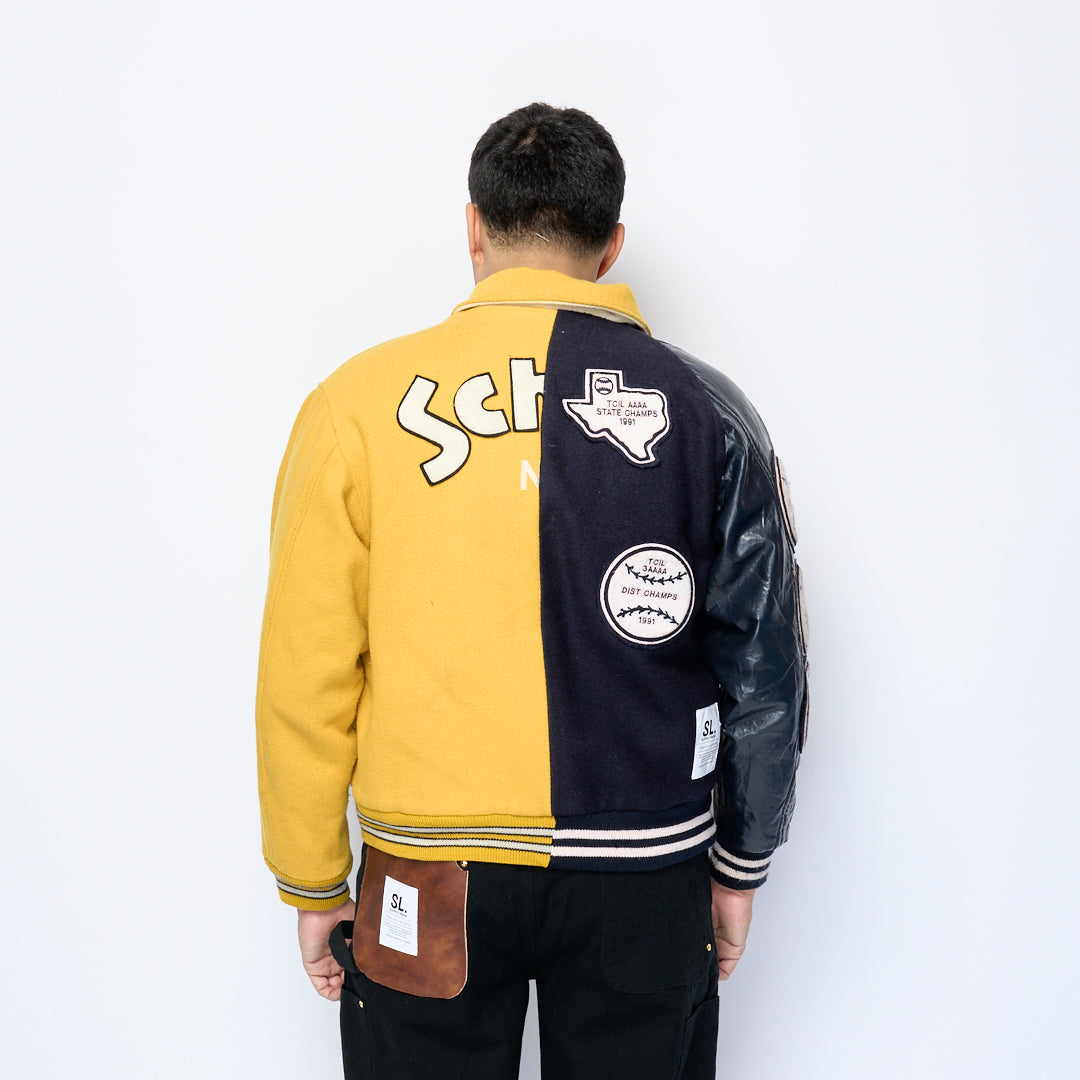 SL Supply - Patch Varsity Zip (Blue/Yellow)