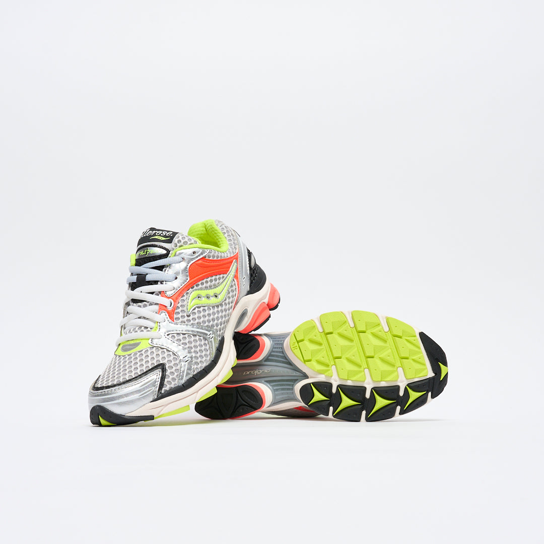 Saucony x Bellerose - Pro Grid Triumph 4 (Silver Fluo)