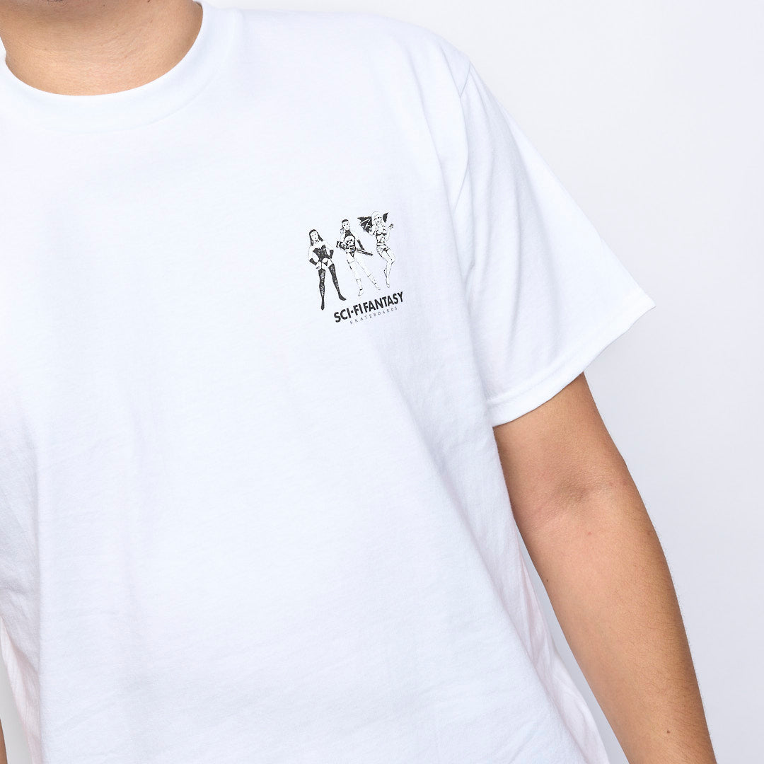 Sci-FI Fantasy - Macho Girls T-Shirt (White)