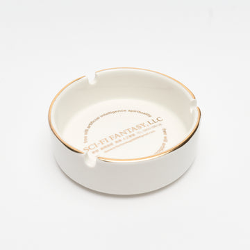 Sci-Fi Fantasy - Sci-Fi Ashtray (White/Gold)