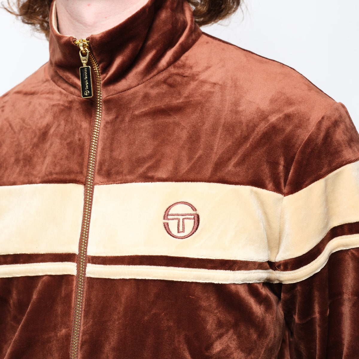 Sergio Tacchini - Damarindo Velour Tracktop 025 (Cappuccino/Mojave Desert)